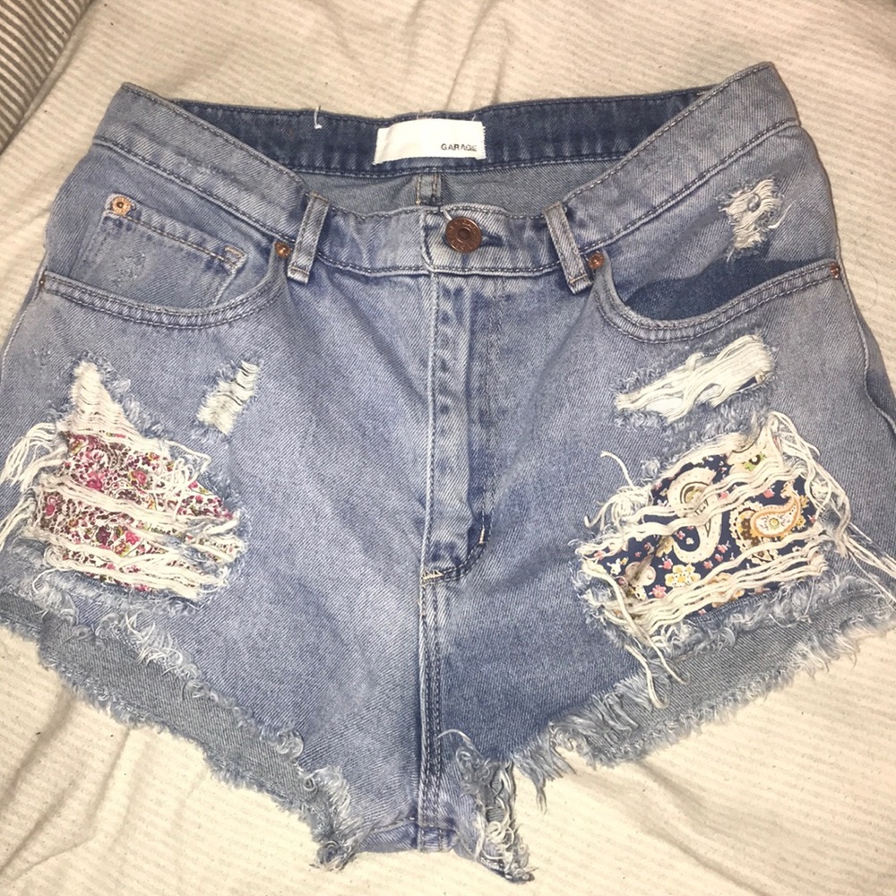 Garage denim shorts
